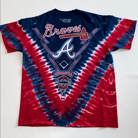 atlanta braves tie dye shirt